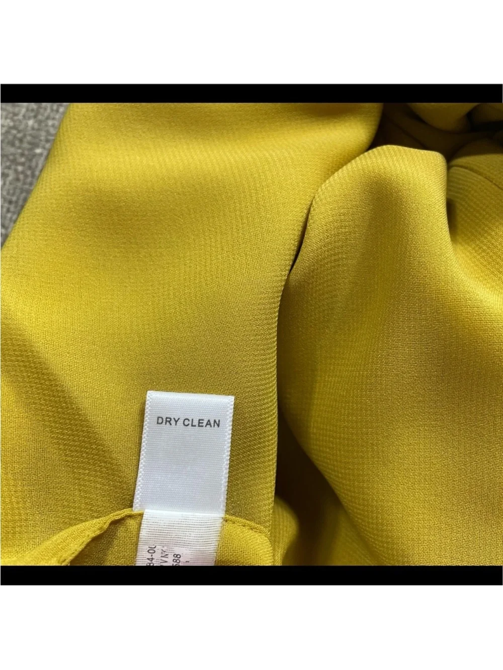 Banana Republic Mustard Ruched V-Neck Knee Length Dress